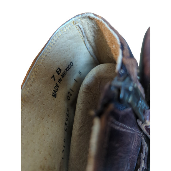 Idyllwind Fierce Brown Western Boots - Round Toe size 7 - Picture 7 of 8